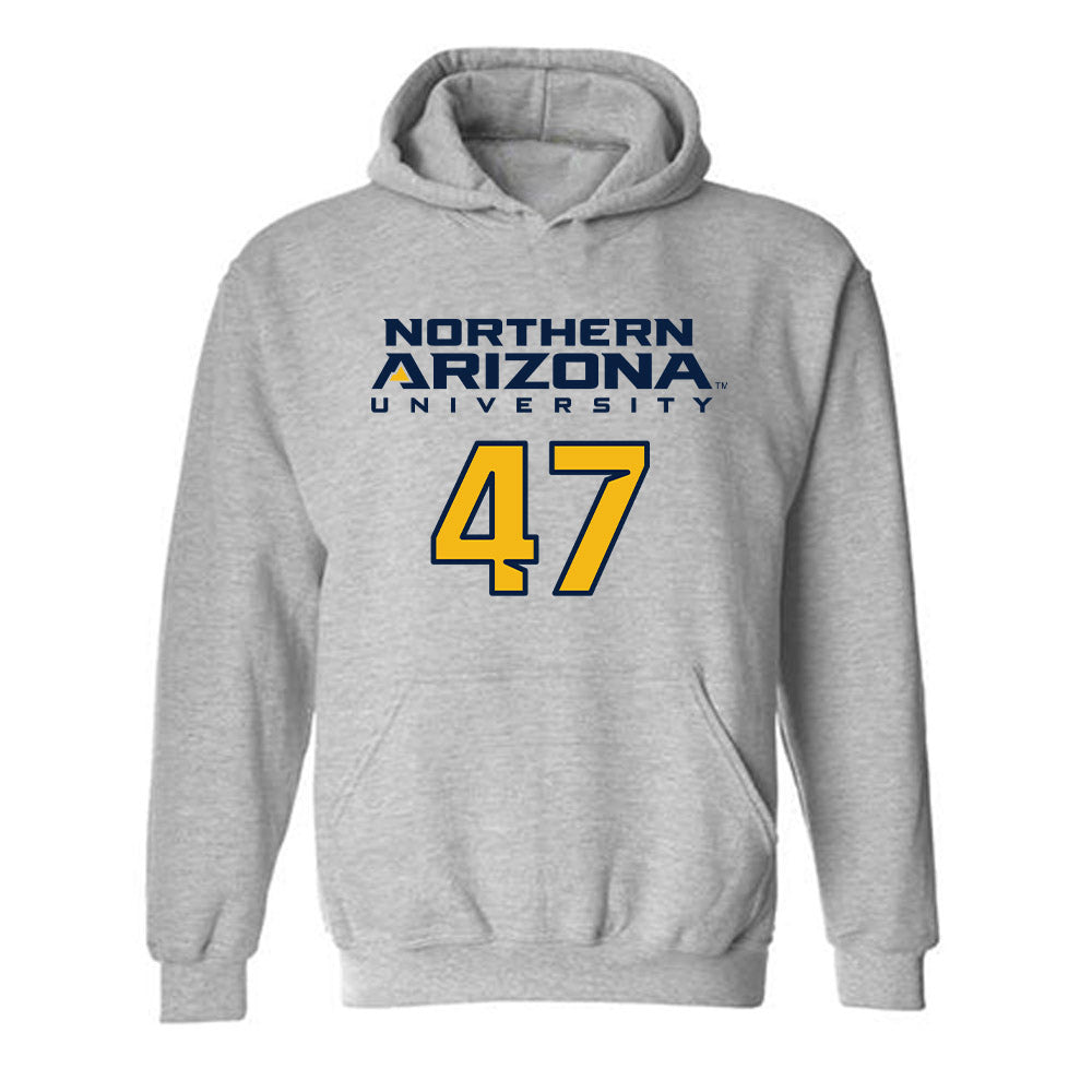 Northern Arizona - NCAA Football : Kevin Sawitzke - Kiss My Axe V2 Classic Shersey Hooded Sweatshirt-0