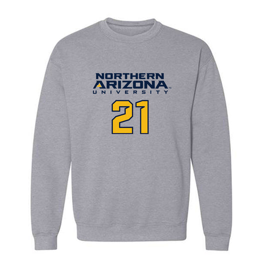 Northern Arizona - NCAA Women's Soccer : Avery Ott - Kiss My Axe V2 Classic Shersey Crewneck Sweatshirt-0