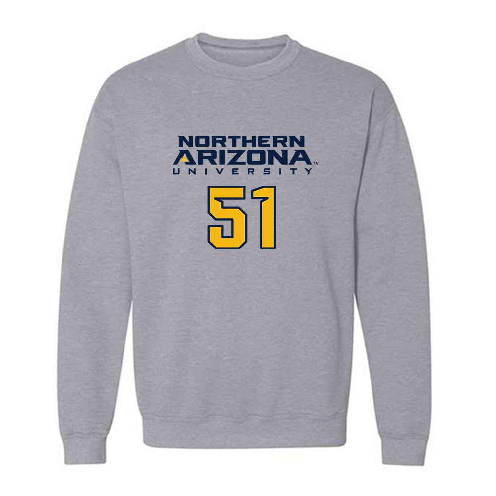 Northern Arizona - NCAA Football : Bobby Nivens - Kiss My Axe V2 Classic Shersey Crewneck Sweatshirt-0