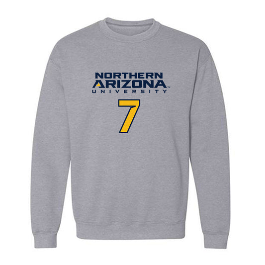 Northern Arizona - NCAA Women's Volleyball : Ella Hosfeld - Kiss My Axe V2 Classic Shersey Crewneck Sweatshirt-0