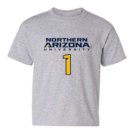 Northern Arizona - NCAA Football : Ta'ir Brooks - Kiss My Axe V2 Classic Shersey Youth T-Shirt-0