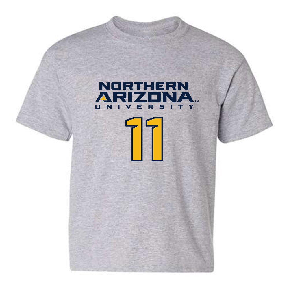 Northern Arizona - NCAA Women's Soccer : micala boex - Kiss My Axe V2 Classic Shersey Youth T-Shirt-0