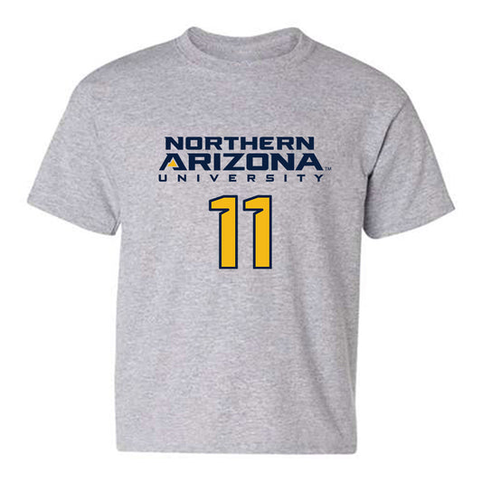 Northern Arizona - NCAA Women's Soccer : micala boex - Kiss My Axe V2 Classic Shersey Youth T-Shirt-0
