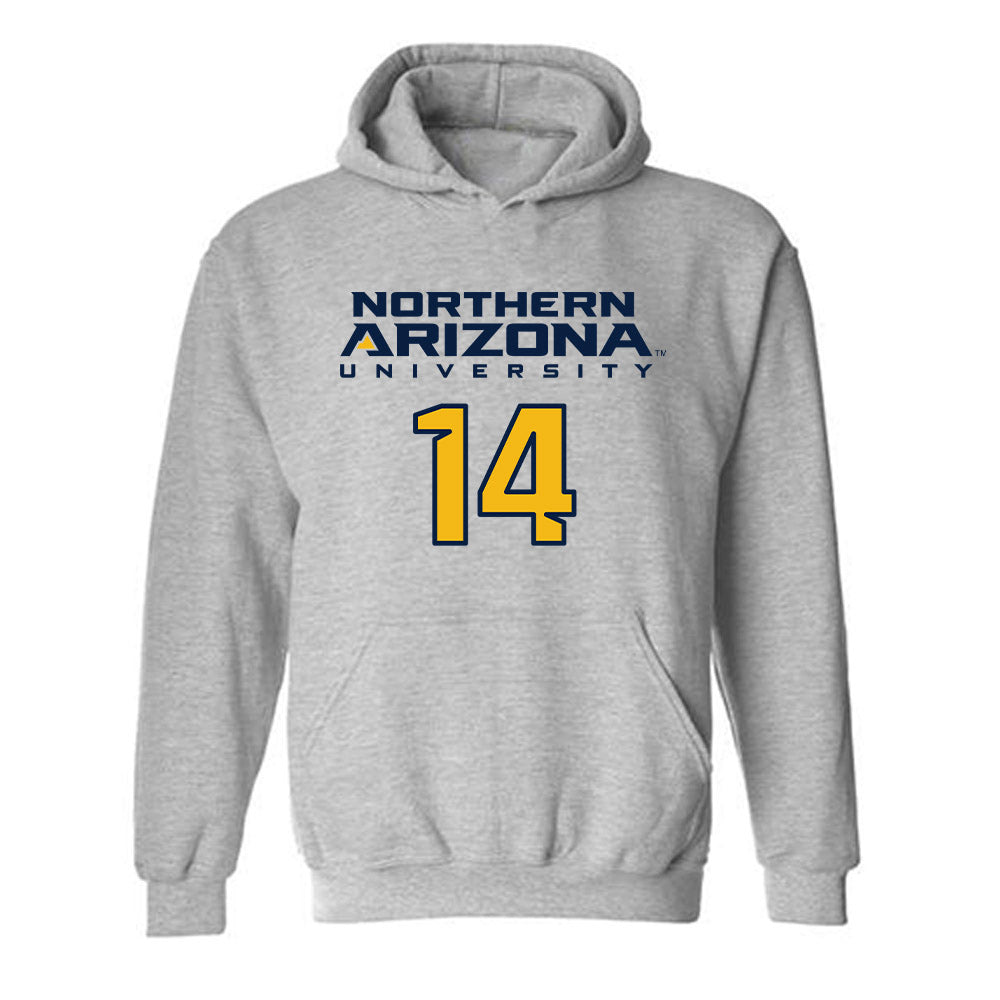 Northern Arizona - NCAA Women's Soccer : Rece Grant - Kiss My Axe V2 Classic Shersey Hooded Sweatshirt-0