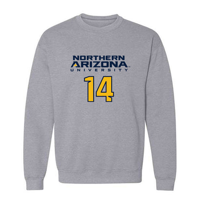 Northern Arizona - NCAA Football : Dom Rausch - Kiss My Axe V2 Classic Shersey Crewneck Sweatshirt-0