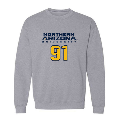 Northern Arizona - NCAA Football : Samuel Hunsaker - Kiss My Axe V2 Classic Shersey Crewneck Sweatshirt-0