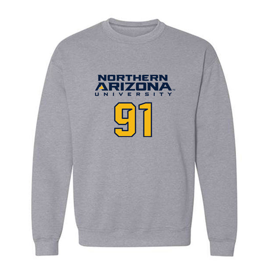 Northern Arizona - NCAA Football : Samuel Hunsaker - Kiss My Axe V2 Classic Shersey Crewneck Sweatshirt-0