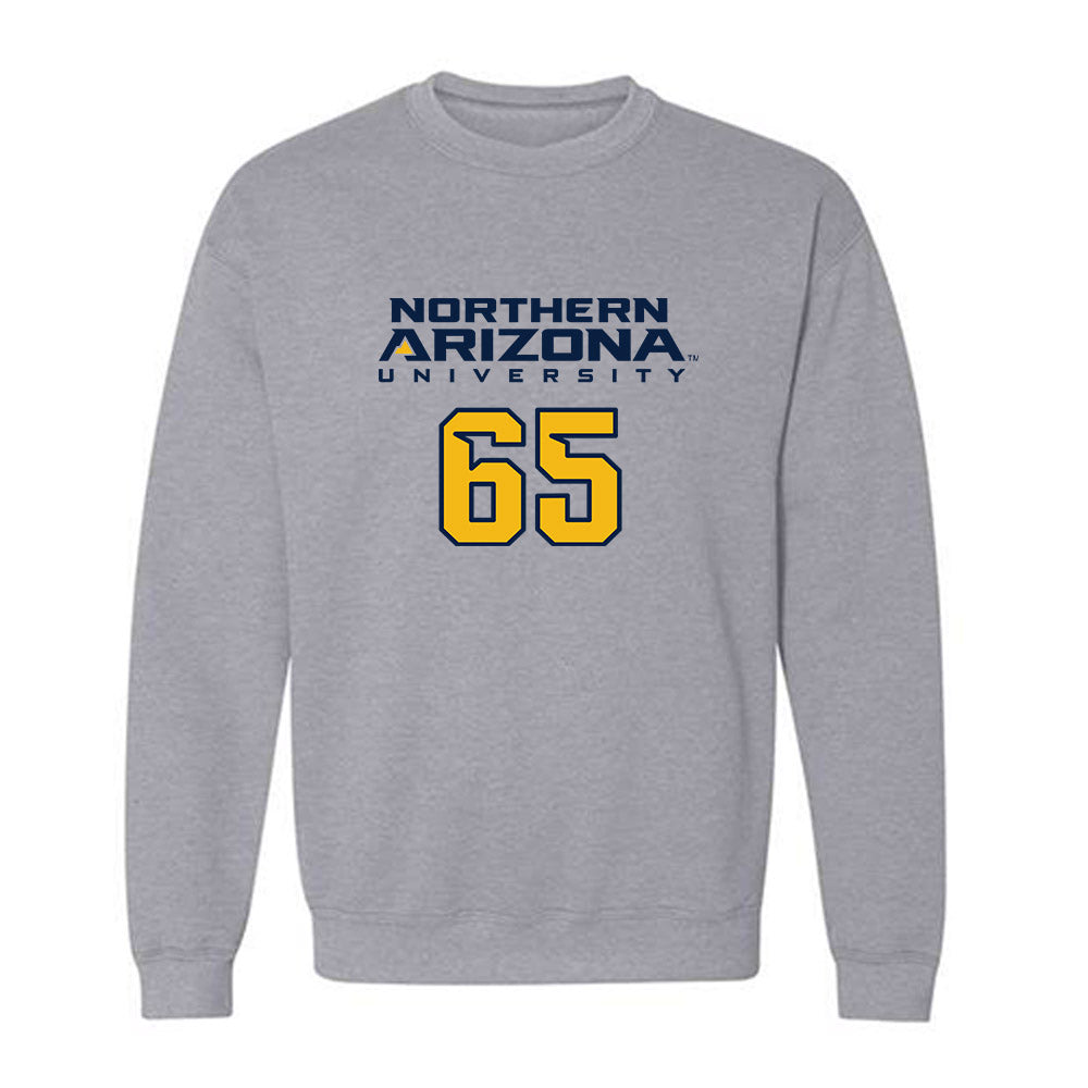Northern Arizona - NCAA Football : Brady Bakke - Kiss My Axe V2 Classic Shersey Crewneck Sweatshirt-0