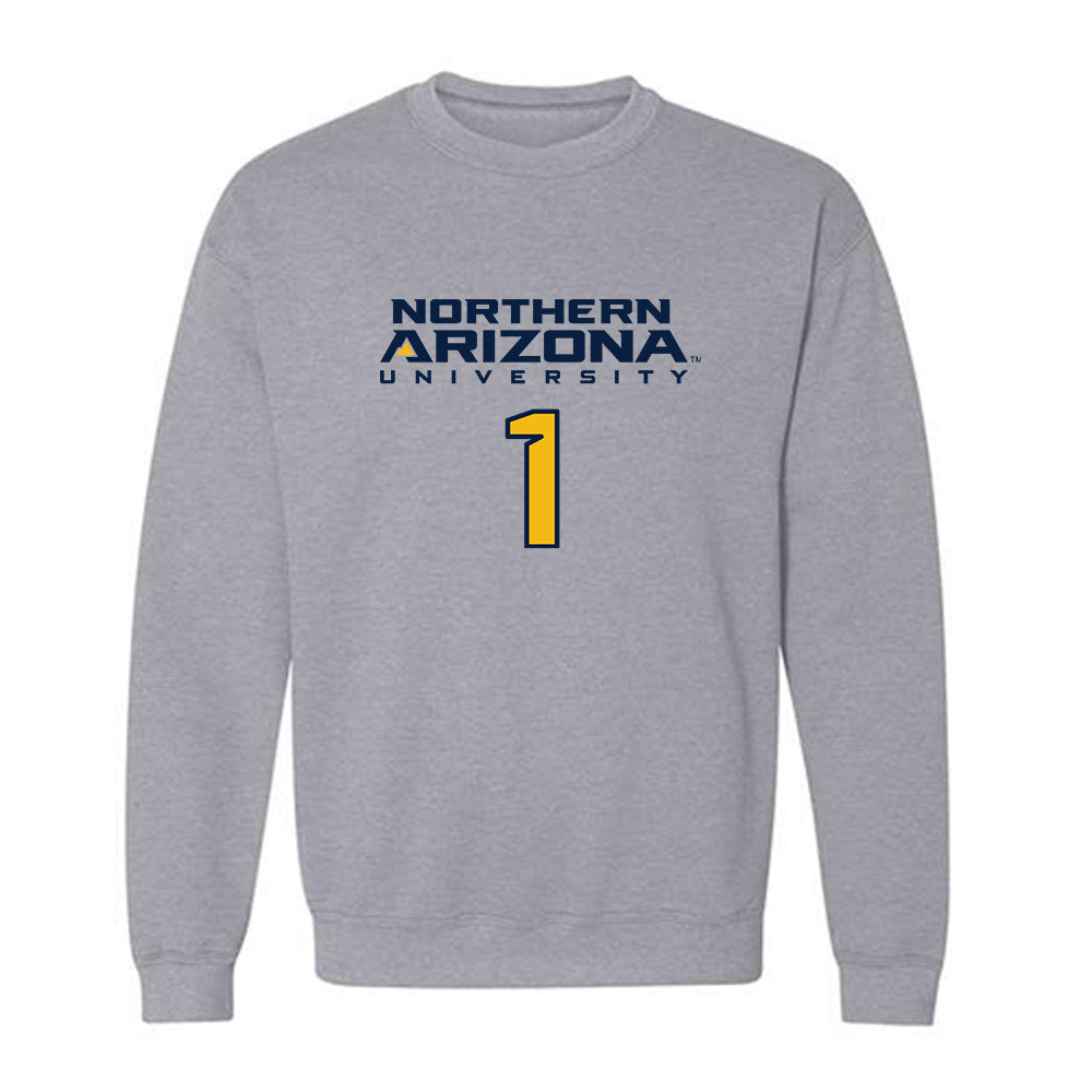 Northern Arizona - NCAA Women's Soccer : Natalie Manzo - Kiss My Axe V2 Classic Shersey Crewneck Sweatshirt-0