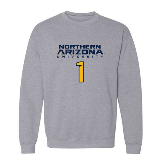 Northern Arizona - NCAA Women's Soccer : Natalie Manzo - Kiss My Axe V2 Classic Shersey Crewneck Sweatshirt-0