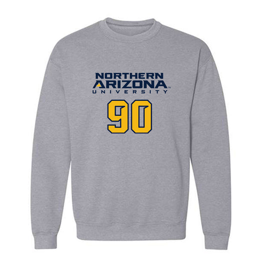 Northern Arizona - NCAA Football : Victory Vaka - Kiss My Axe V2 Classic Shersey Crewneck Sweatshirt-0