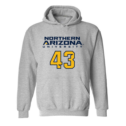 Northern Arizona - NCAA Football : Ramere Davis - Kiss My Axe V2 Classic Shersey Hooded Sweatshirt-0