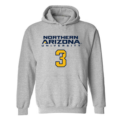 Northern Arizona - NCAA Women's Soccer : Morgan Caslin - Kiss My Axe V2 Classic Shersey Hooded Sweatshirt-0