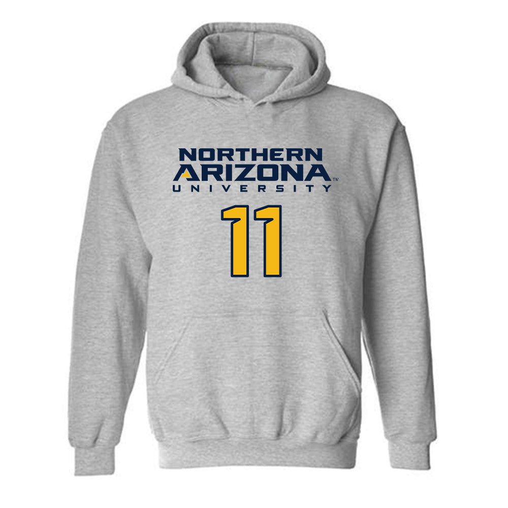 Northern Arizona - NCAA Women's Soccer : micala boex - Kiss My Axe V2 Classic Shersey Hooded Sweatshirt-0