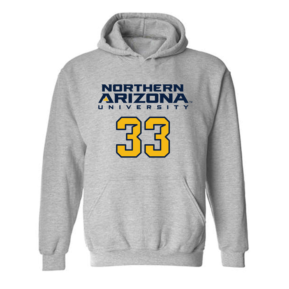 Northern Arizona - NCAA Women's Swimming & Diving : Elsa Musselman - Kiss My Axe V2 Classic Shersey Hooded Sweatshirt-0
