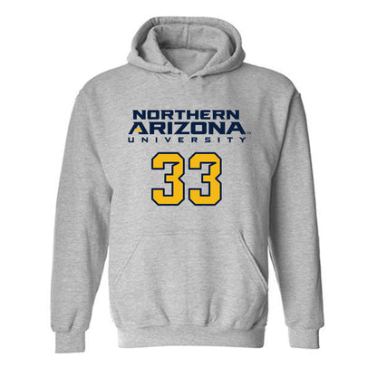Northern Arizona - NCAA Women's Swimming & Diving : Elsa Musselman - Kiss My Axe V2 Classic Shersey Hooded Sweatshirt-0
