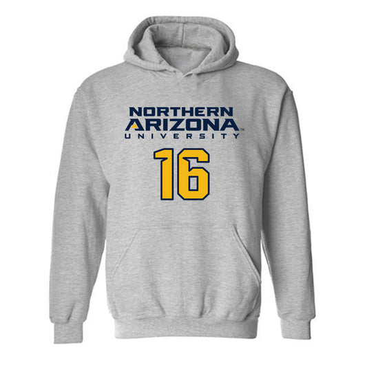 Northern Arizona - NCAA Women's Soccer : Kathryn Rueter - Kiss My Axe V2 Classic Shersey Hooded Sweatshirt-0