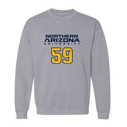 Northern Arizona - NCAA Football : Ty Robinson - Kiss My Axe V2 Classic Shersey Crewneck Sweatshirt-0