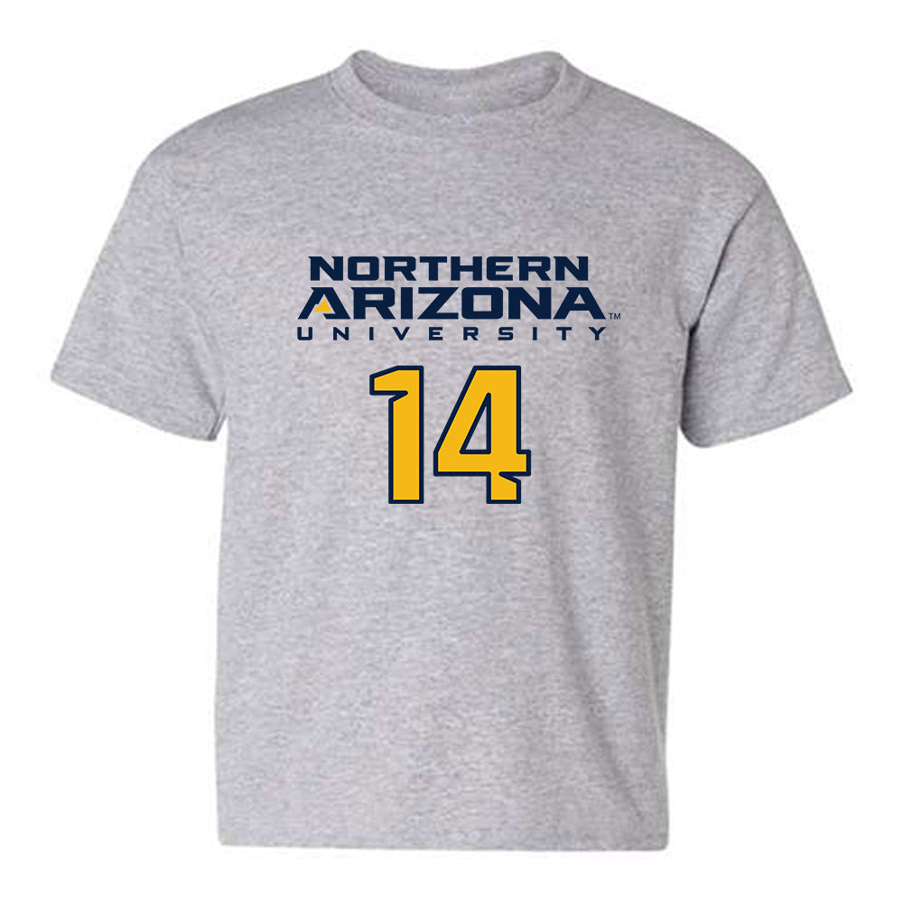 Northern Arizona - NCAA Women's Soccer : Rece Grant - Kiss My Axe V2 Classic Shersey Youth T-Shirt-0