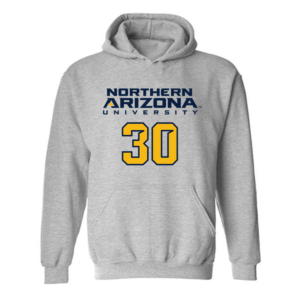 Northern Arizona - NCAA Women's Soccer : Kate Bouck - Kiss My Axe V2 Classic Shersey Hooded Sweatshirt-0