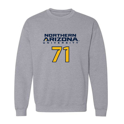 Northern Arizona - NCAA Football : Steven Eakins - Kiss My Axe V2 Classic Shersey Crewneck Sweatshirt-0