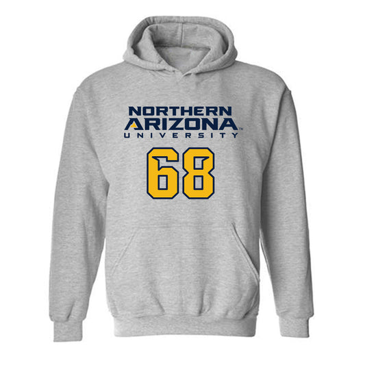 Northern Arizona - NCAA Football : Ryan Cheesman - Kiss My Axe V2 Classic Shersey Hooded Sweatshirt-0