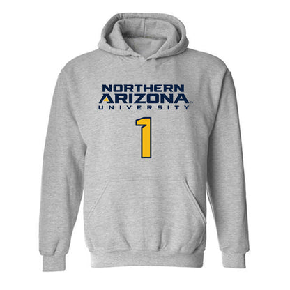 Northern Arizona - NCAA Women's Soccer : Natalie Manzo - Kiss My Axe V2 Classic Shersey Hooded Sweatshirt-0