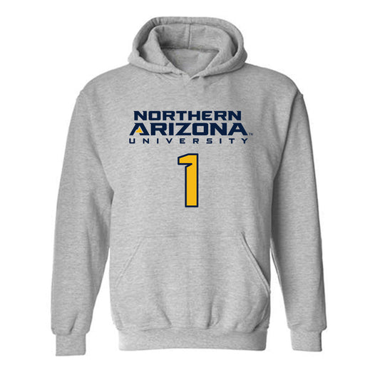 Northern Arizona - NCAA Women's Soccer : Natalie Manzo - Kiss My Axe V2 Classic Shersey Hooded Sweatshirt-0