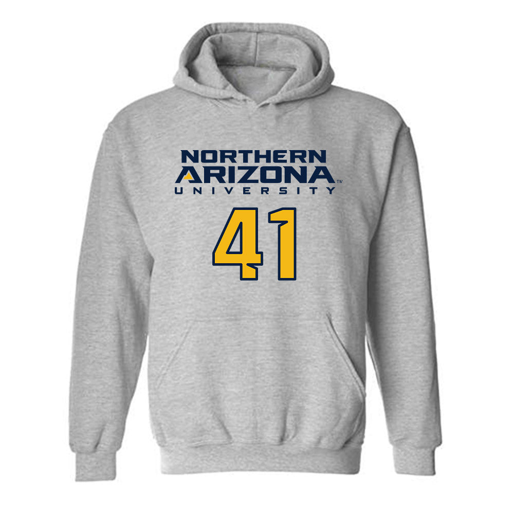 Northern Arizona - NCAA Football : Blake Lauritzen - Kiss My Axe V2 Classic Shersey Hooded Sweatshirt-0