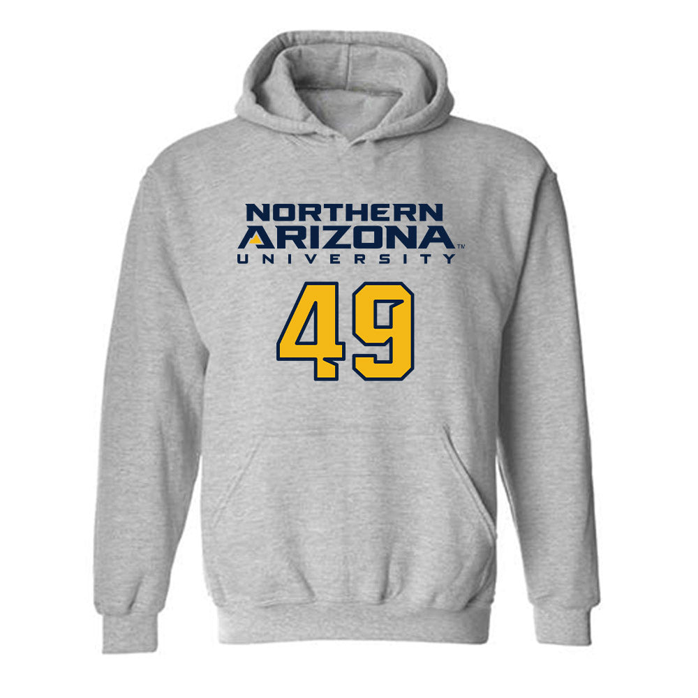 Northern Arizona - NCAA Football : Drew Heermann - Kiss My Axe V2 Classic Shersey Hooded Sweatshirt-0