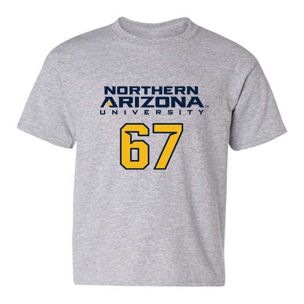 Northern Arizona - NCAA Football : Dax Monestime - Kiss My Axe V2 Classic Shersey Youth T-Shirt-0