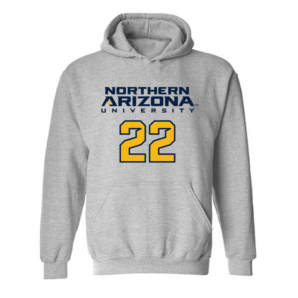 Northern Arizona - NCAA Football : Ammon Allen - Kiss My Axe V2 Classic Shersey Hooded Sweatshirt-0