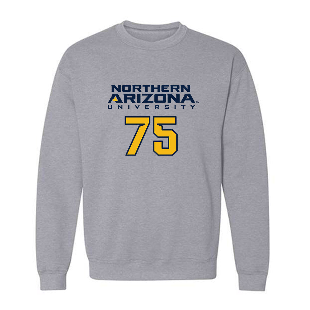 Northern Arizona - NCAA Football : Corey Johnson - Kiss My Axe V2 Classic Shersey Crewneck Sweatshirt-0
