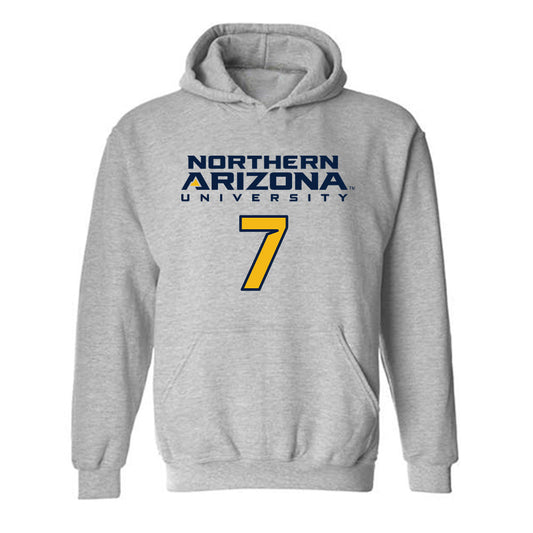 Northern Arizona - NCAA Women's Soccer : Emilie Bennett - Kiss My Axe V2 Classic Shersey Hooded Sweatshirt-0