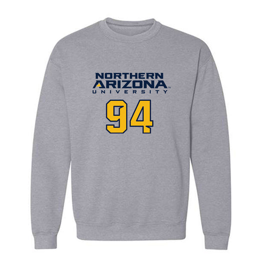 Northern Arizona - NCAA Football : Carlos Rivera - Kiss My Axe V2 Classic Shersey Crewneck Sweatshirt-0