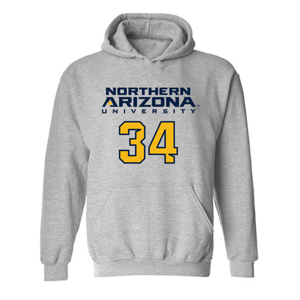 Northern Arizona - NCAA Football : Jaelen Collins - Kiss My Axe V2 Classic Shersey Hooded Sweatshirt-0