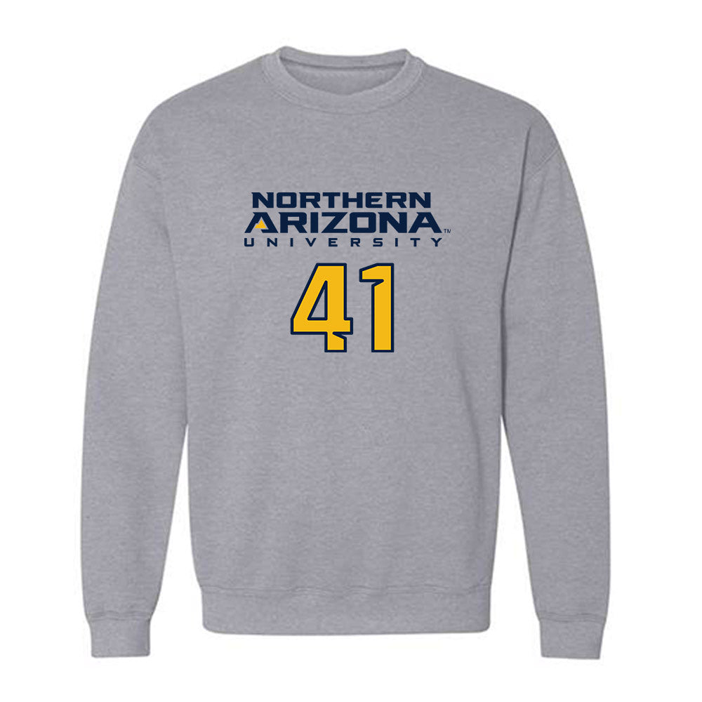 Northern Arizona - NCAA Football : Blake Lauritzen - Kiss My Axe V2 Classic Shersey Crewneck Sweatshirt-0
