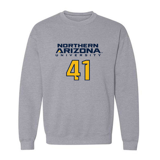 Northern Arizona - NCAA Football : Blake Lauritzen - Kiss My Axe V2 Classic Shersey Crewneck Sweatshirt-0