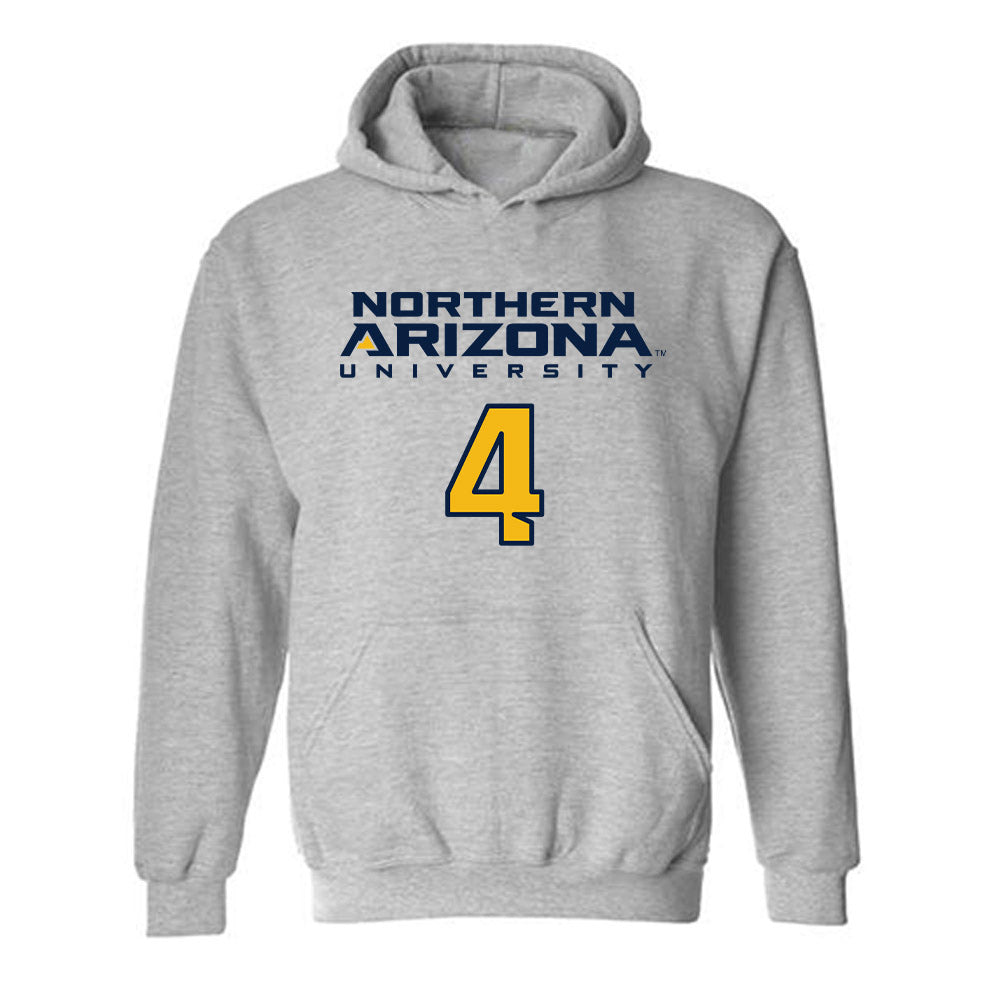 Northern Arizona - NCAA Women's Soccer : Zoe Ballard - Kiss My Axe V2 Classic Shersey Hooded Sweatshirt-0