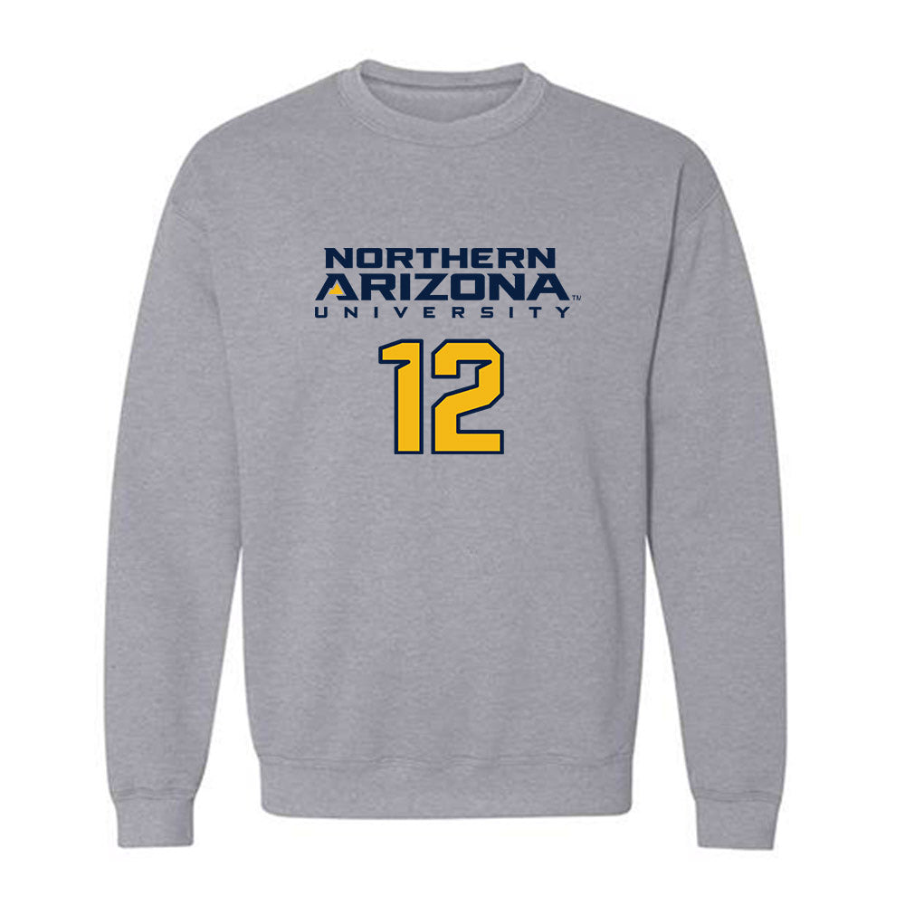 Northern Arizona - NCAA Women's Soccer : Carly Lantz - Kiss My Axe V2 Classic Shersey Crewneck Sweatshirt-0