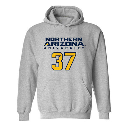 Northern Arizona - NCAA Football : Cooper LeDuc - Kiss My Axe V2 Classic Shersey Hooded Sweatshirt-0