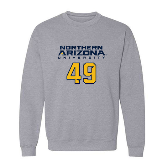 Northern Arizona - NCAA Football : Drew Heermann - Kiss My Axe V2 Classic Shersey Crewneck Sweatshirt-0