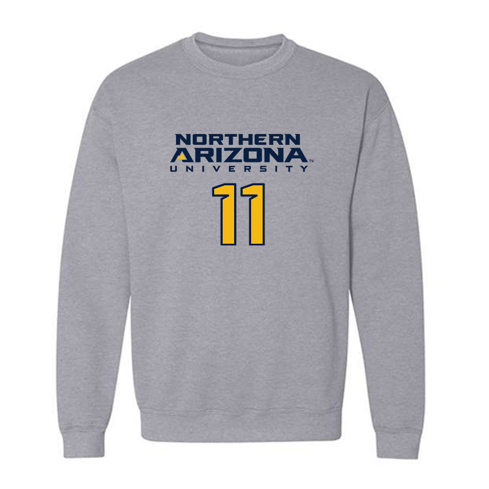 Northern Arizona - NCAA Women's Soccer : micala boex - Kiss My Axe V2 Classic Shersey Crewneck Sweatshirt-0