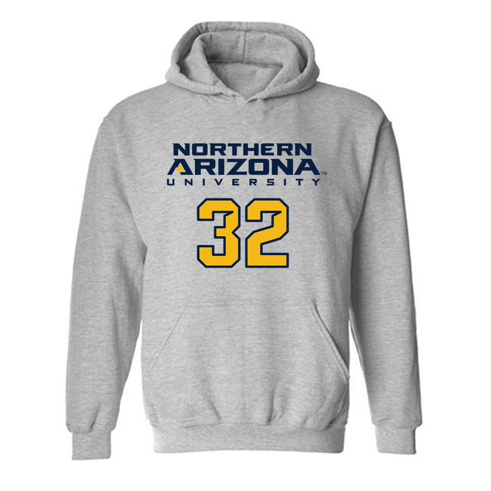 Northern Arizona - NCAA Football : Jaden Mack - Kiss My Axe V2 Classic Shersey Hooded Sweatshirt-0