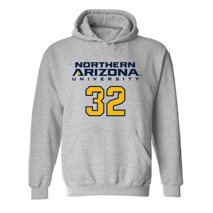 Northern Arizona - NCAA Football : Jaden Mack - Kiss My Axe V2 Classic Shersey Hooded Sweatshirt-0