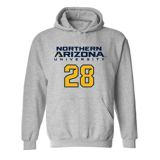 Northern Arizona - NCAA Football : Ken'Veon Stone - Kiss My Axe V2 Classic Shersey Hooded Sweatshirt-0