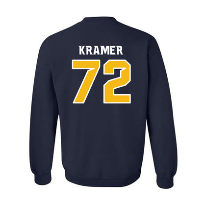 Northern Arizona - NCAA Football : Ethan Kramer - Kiss My Axe V3 Classic Shersey Crewneck Sweatshirt-1