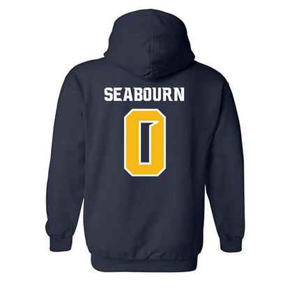 Northern Arizona - NCAA Football : Jakobie Seabourn - Kiss My Axe V3 Classic Shersey Hooded Sweatshirt-1