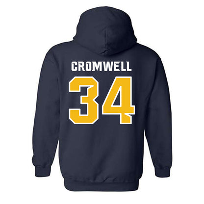 Northern Arizona - NCAA Football : Seth Cromwell - Kiss My Axe V3 Classic Shersey Hooded Sweatshirt-1