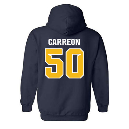 Northern Arizona - NCAA Football : Micah Carreon - Kiss My Axe V3 Classic Shersey Hooded Sweatshirt-1
